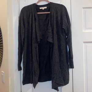 Loft waterfall collar cardigan
